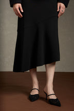 Oriental New Chinese Style Handmade Embroidery Coat + Black Half Skirt Set