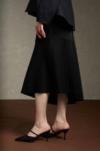 Oriental New Chinese Style Handmade Embroidery Coat + Black Half Skirt Set