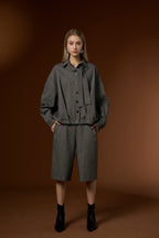 Cloud Luxury Simple Casual Top + Cropped Pants Set