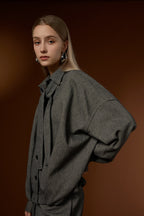 Cloud Luxury Simple Casual Top + Cropped Pants Set