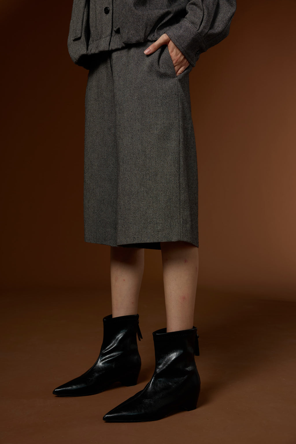Cloud Luxury Simple Casual Top + Cropped Pants Set