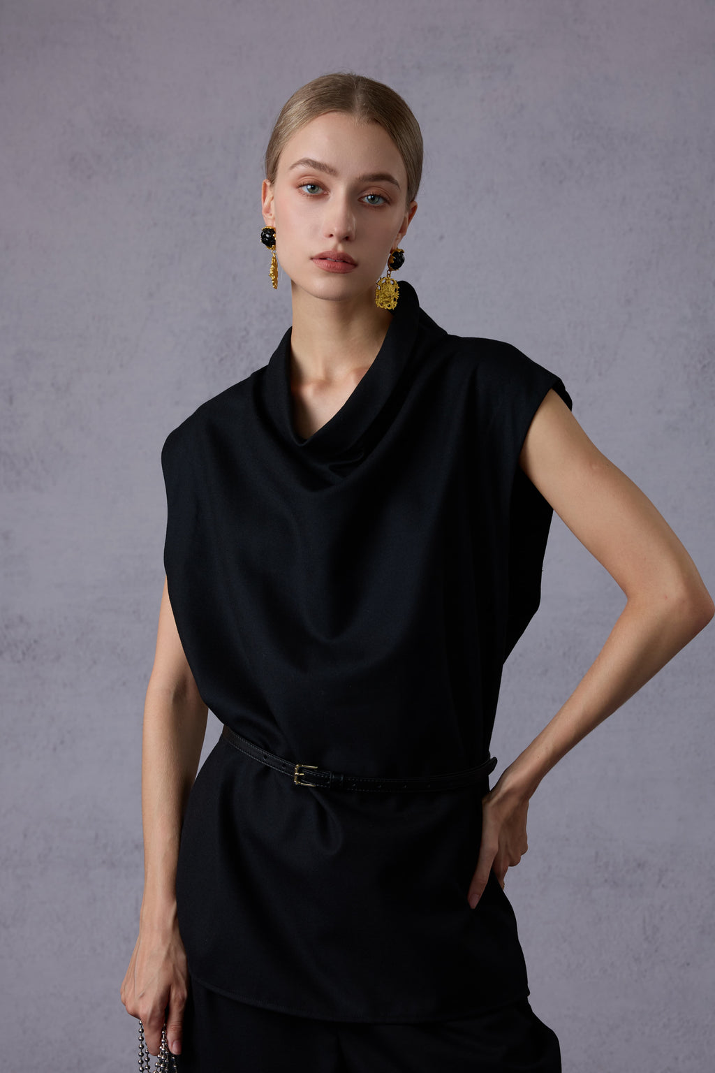 Cloud Velvet Elegant Lazy Loose Crew Neck Top + Long Pants