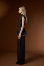 Mu Velvet Cloud Soft Wool Vest + Knit Soft Long Pants Set