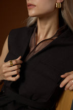 Mu Velvet Cloud Soft Wool Vest + Knit Soft Long Pants Set