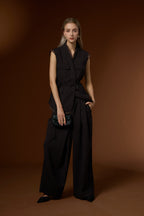 Mu Velvet Cloud Soft Wool Vest + Knit Soft Long Pants Set